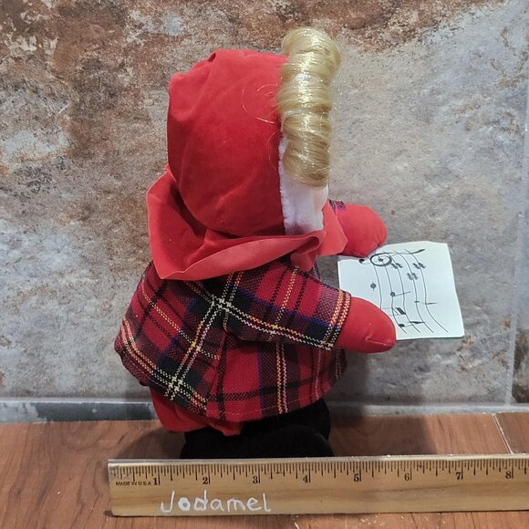 Vintage Mervyns Musical Caroler Animated Plays Jingle Bell - Picture 11 of 13